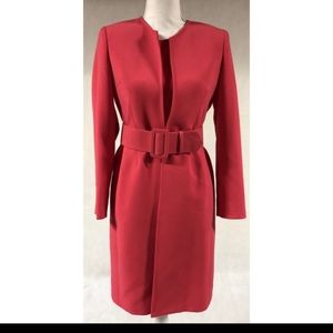 Ann Klein Hot Pink Dress & Matching Jacket Size 2P